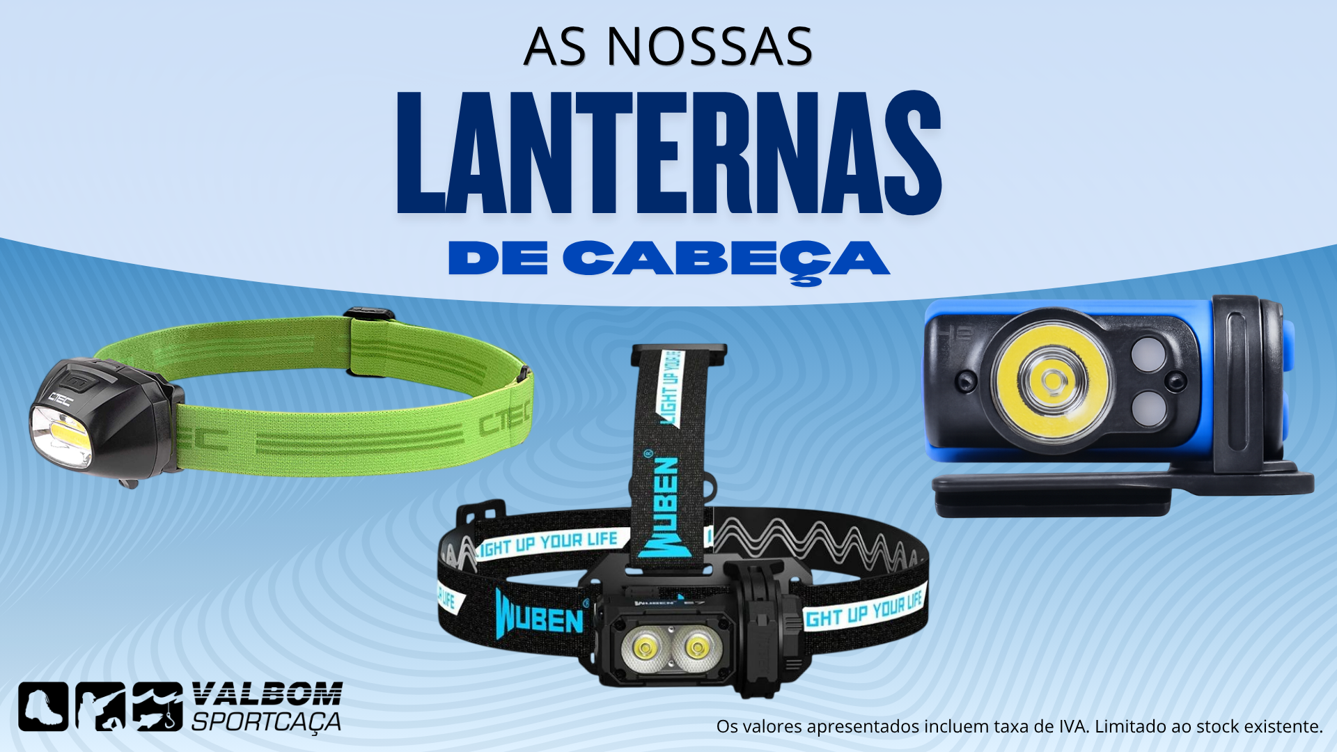 Lanternas de cabeça
